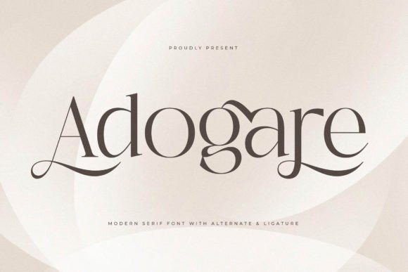 Adogare: A Serif Typeface That Elevates Digital Branding