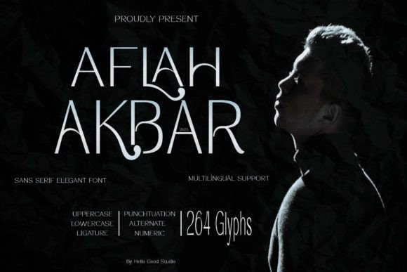 Aflah Akbar: A Clean, Confident Sans Serif Font for Small Businesses