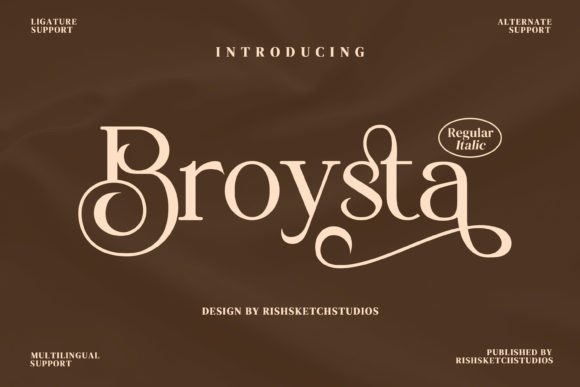 Borysta: A Refined Serif Font for High-Intent Campaign Visuals