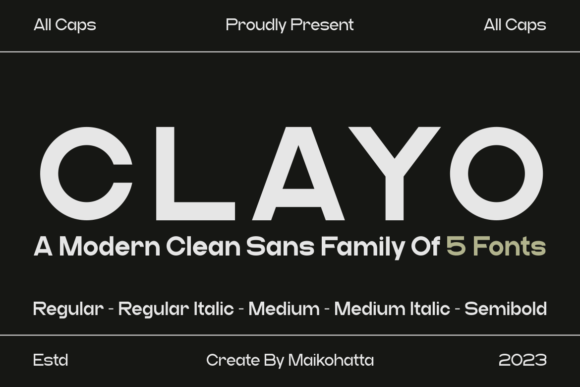 Clayo: A Warm, Grounded Sans Serif for Real Work