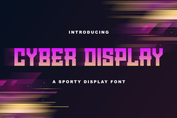 Cyber Display: A Sporty Sans Serif Font for Handmade Brands