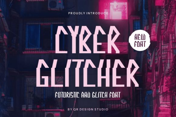 Cyber Glitcher: A Playful Display Font for Standout Branding