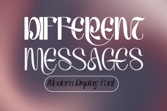 Different Messages Font: A Psychedelic Display Typeface Worth Testing