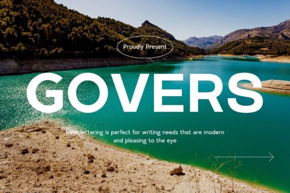 Govers: A Clean, Modern Sans Serif Font for Small Business Branding