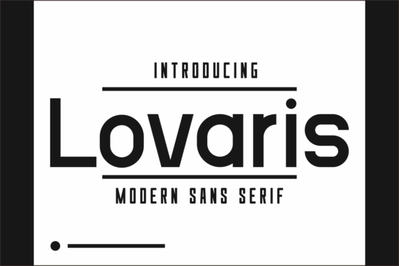 Lovaris: A Clean, Confident Sans Serif for Small Business Branding