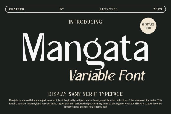 Mangata: A Clean, Modern Sans Serif Font for Small Business Branding