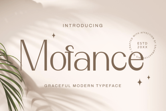 Mofance: A Modern Sans Serif Font for Handmade Brands