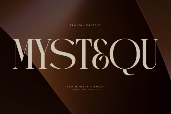 Mystequ: A Modern Serif Typeface for Editorial Elegance