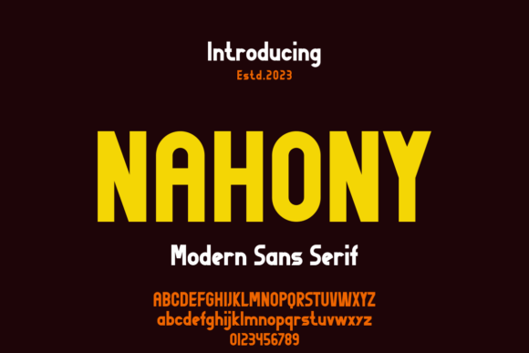 Nahony: A Bold Display Font That Cuts Through the Feed