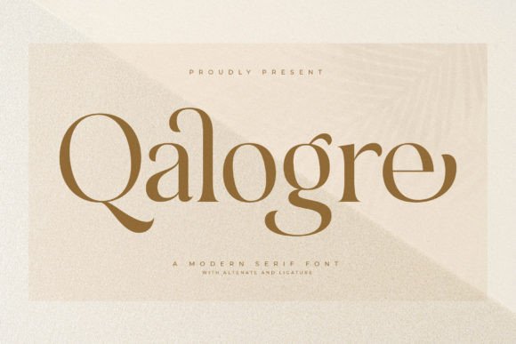 Qalogre: A Modern Serif Typeface for Digital Branding
