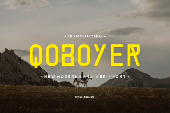 Qoboyer: A Modern Sans Serif Font for Digital Design