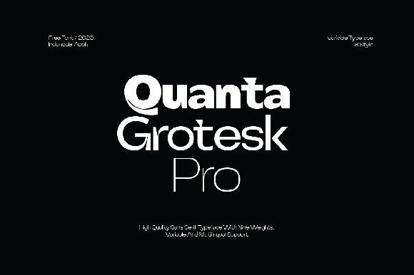 Quanta Grotesk Pro: A Modern Typeface for Editorial Clarity