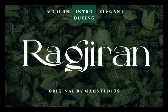 Ragjiran: A Modern Serif Font That Elevates Digital Branding
