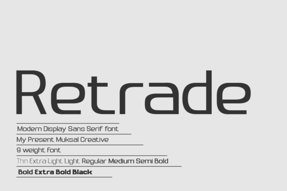 Retrade: A Sans Serif Font That Breathes With Your Content
