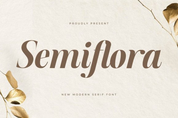 Semiflora: A Serif Typeface That Feels Like a Quiet Confidence