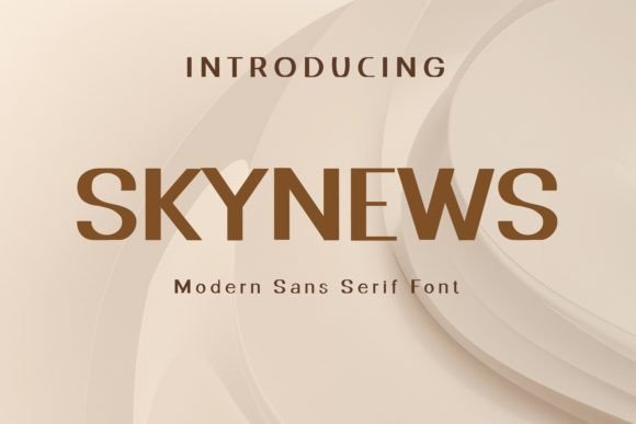 Skynews: A Modern Sans Serif Font for Scroll-Stopping Brand Content