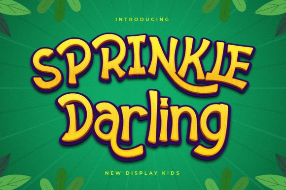 Sprinkle Darling Typeface for Handmade Creators