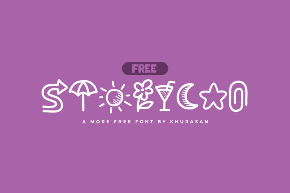Storycan: A Charming Dingbats Font for Handmade Labels & Printables