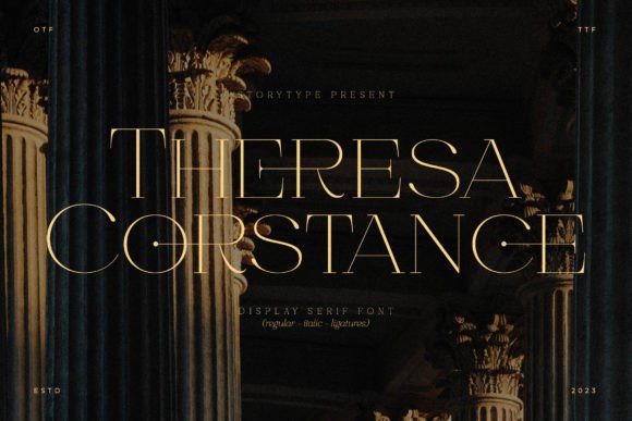 Theresa Corstance: A Serif Font That Feels Like Handmade Luxury