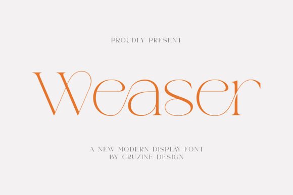 Weaser: A Modern Sans Serif Font for Digital Design