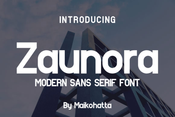 Zaunora: A Clean, Contemporary Sans Serif Font for Digital Brands